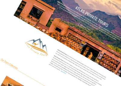 Atlas Private Tours, Projet de site Web