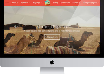 Morocco Explorer, projet de site web