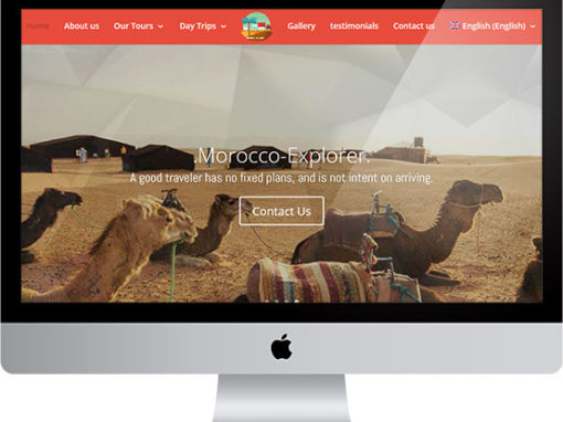 Morocco Explorer, projet de site web