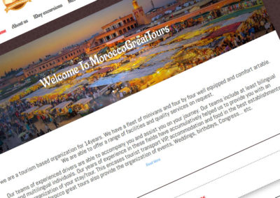 Morocco Great Tours | projet de site web