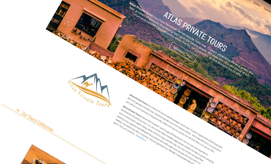 Atlas Private Tours, Website Project
