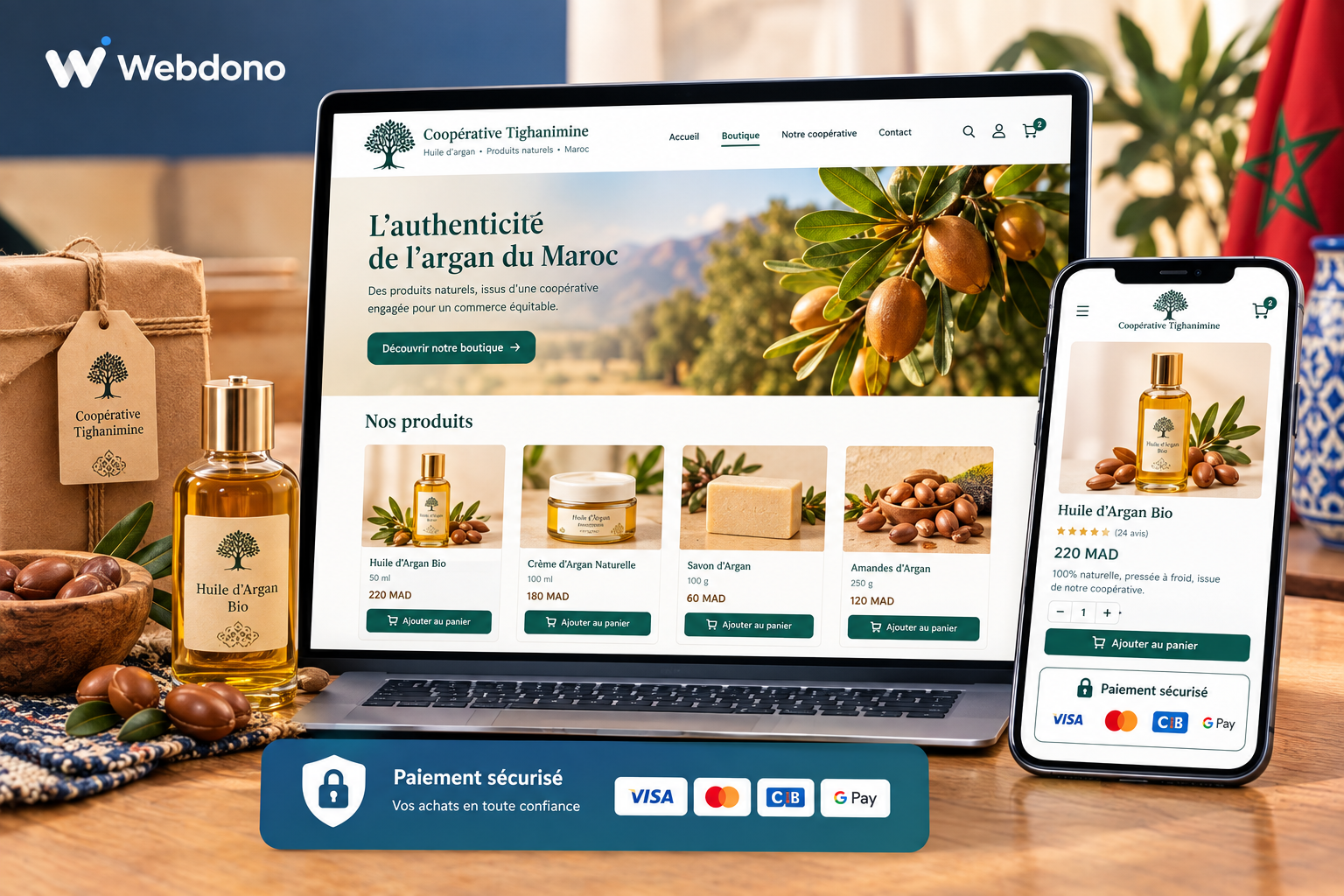 E-commerce website creation for a cooperative by the Webdono agency