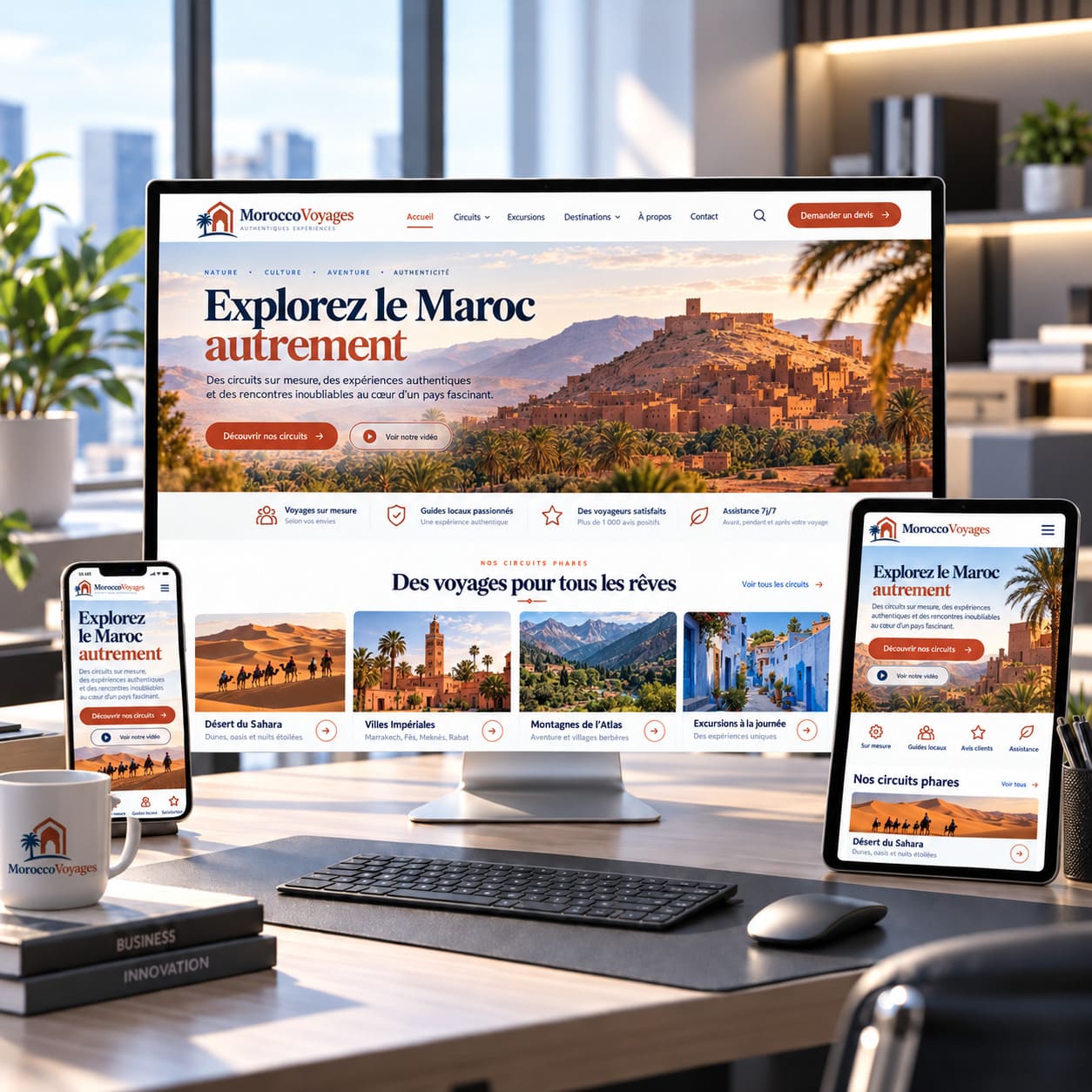 travel agency website