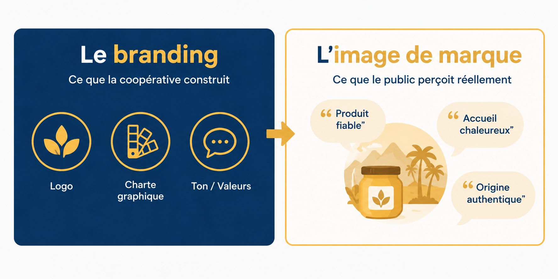 Difference between branding and brand image for a cooperative